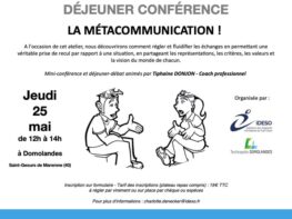 Déjeuner Conférence : La métacommunication ! - 25 mai