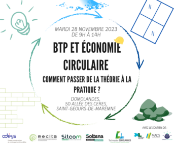 Conférence : BTP et économie circulaire - comment passer de la théorie à la pratique ? -