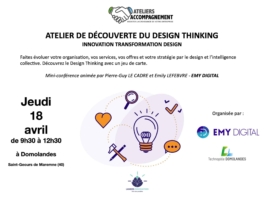 Atelier de découverte du Design Thinking - 18/04/24
