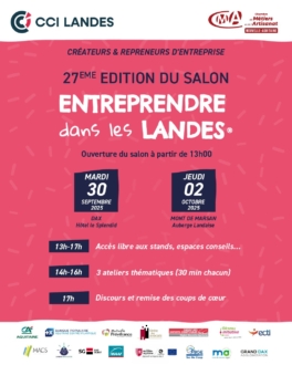 Entreprendre dans les Landes 2025 - Dax - 30/09/25
