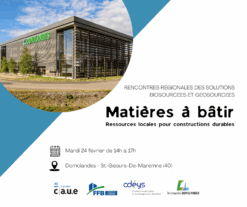 MATIÈRES À BÂTIR - Rencontres de l'innovation durable - 24/02/2026
