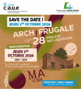 Les Jeudis de la frugalité (1/3) – Inauguration de l’exposition « Arch ! frugale » - 01/10/26